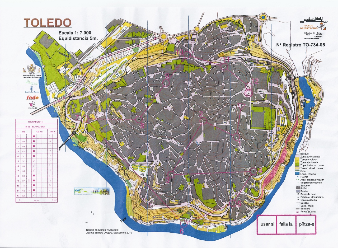 Carrera de orientación urbana de Toledo. Navidad 2014