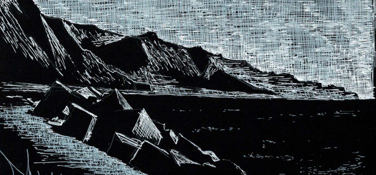 Fondo negro: Cola de dragón. Agaete.