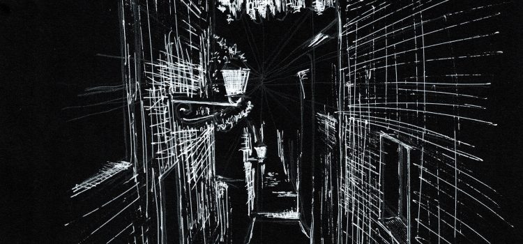 Fondo negro: La Alhambra.