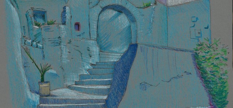 Fondo gris: Chaouen 3.